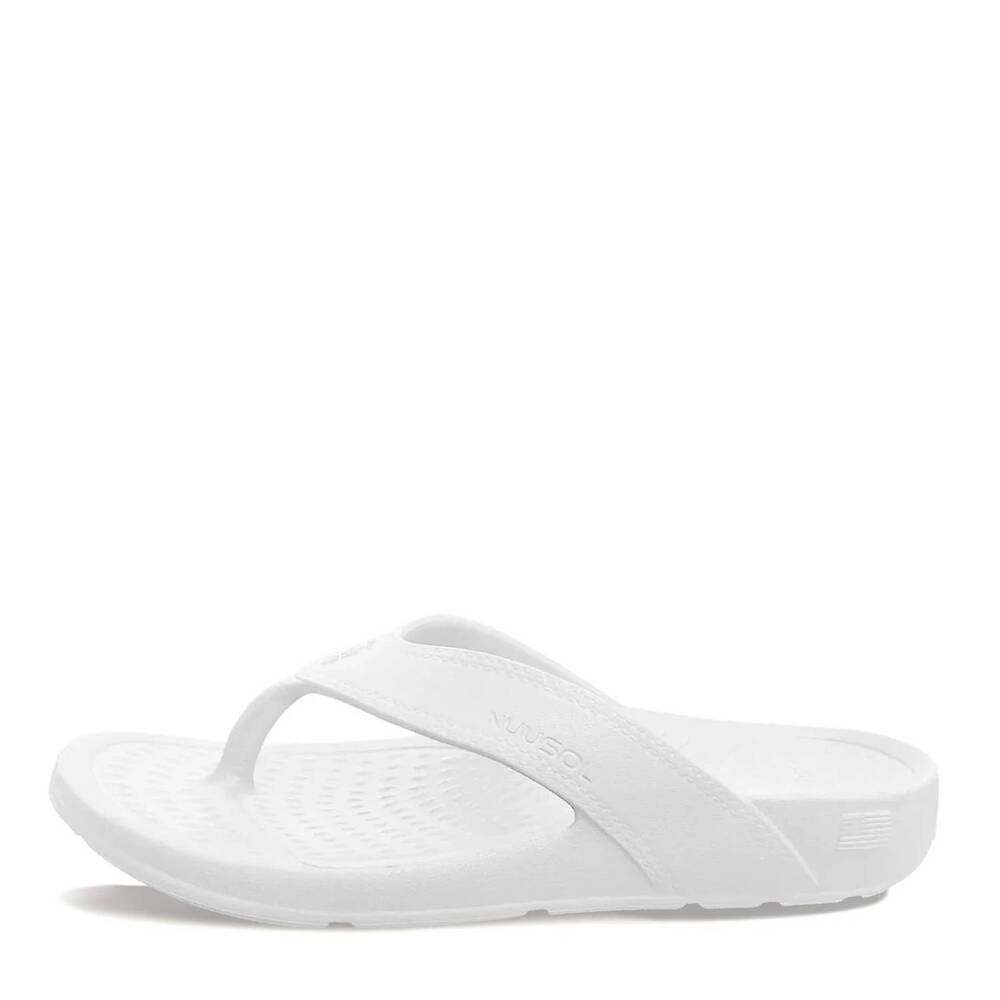 NEW NUUSOL men's cascade flip flop sandals in white water
